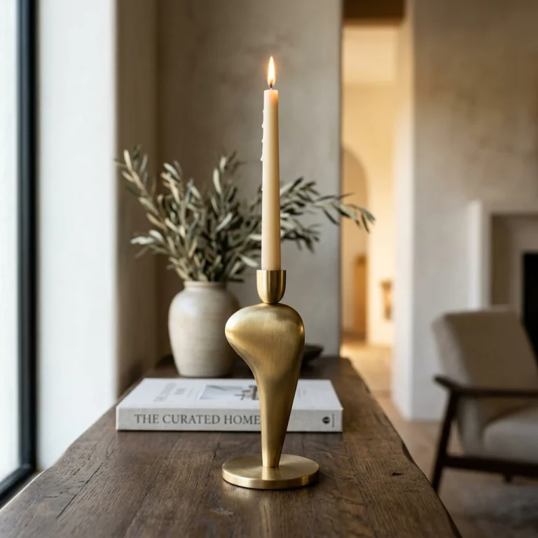 Forged Brass Incense & Candle Pedestal